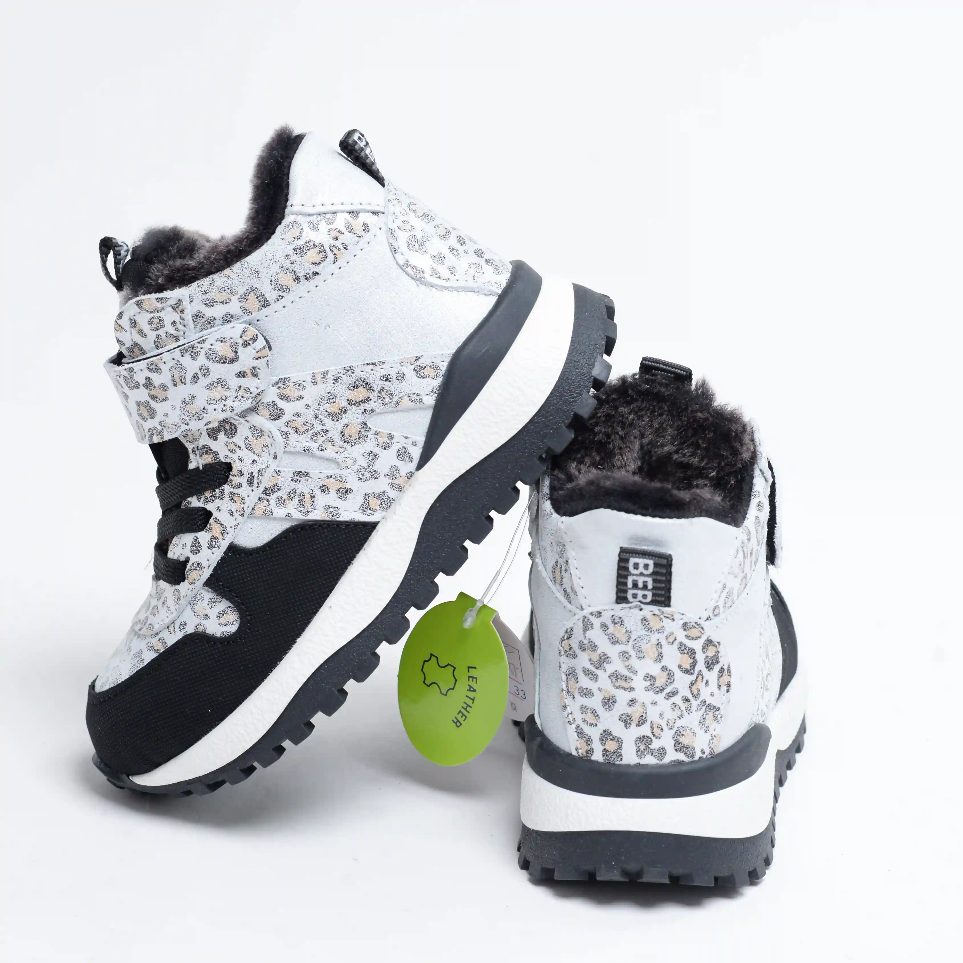 Зимові шкіряні черевики Bebetom утеплені цигейкою (1332/033) - фото 2